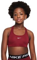 Stanik dziewczęcy Nike Girls Swoosh Sports - Czerwony