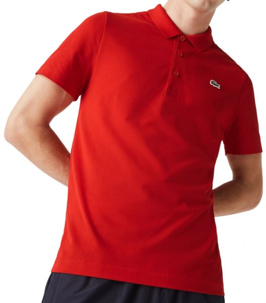  Lacoste SPORT Cotton Blend Ottoman Polo Shirt - red