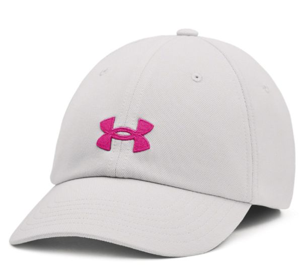 Kapa za tenis Under Armour Women's UA Blitzing Adjustable Cap - halo gray/rebel pink