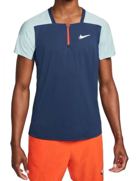Polo de tenis para hombre Nike Court Dri-Fit ADV Slam Polo - midnight navy/glacier blue/white