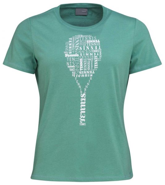 Marškinėliai moterims Head TYPO T-Shirt W - nile green