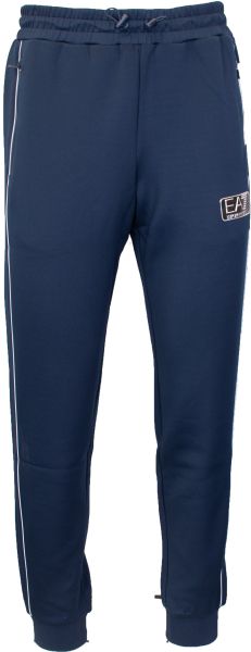 Pantalons de tennis pour hommes EA7 Man Jersey Trouser - navy blue