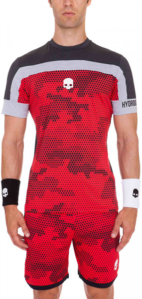  Hydrogen Tech Camo T-Shirt - red camouflage/black