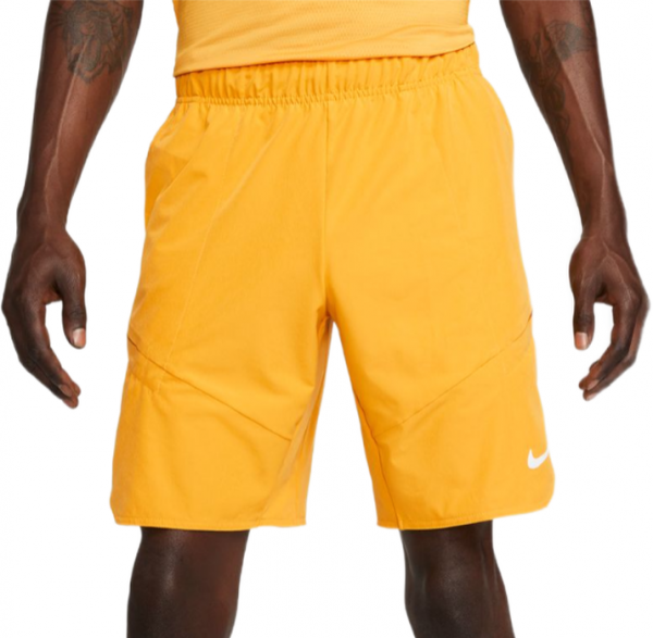 Meeste tennisešortsid Nike Court Dri-Fit Advantage Short 9in - yellowochre/black/white