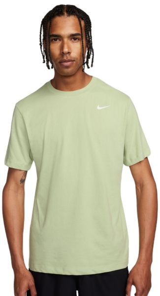 Teniso marškinėliai vyrams Nike Solid Dri-Fit Crew - olive aura/white