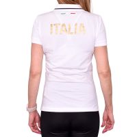 Ženski teniski polo majica EA7 Woman Jersey Polo Shirt - white Ženski teniski polo majica EA7 Woman Jersey Polo Shirt - white