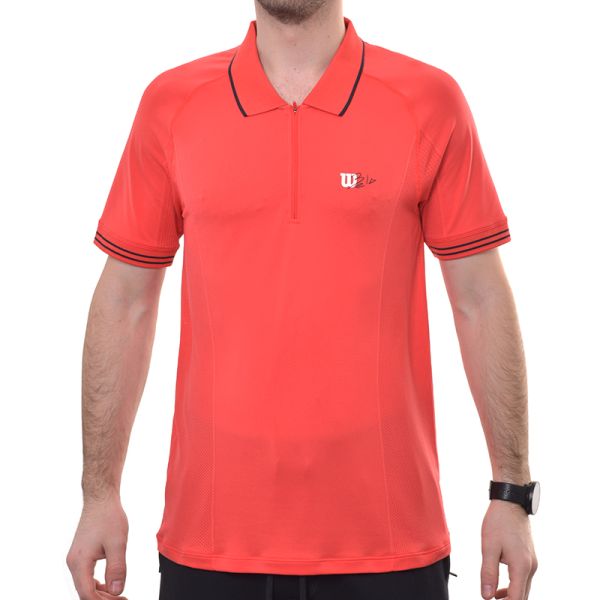 Meeste tennisepolo Wilson Series Seamless Polo - infrared