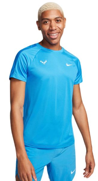 Herren Tennis-T-Shirt Nike Rafa Challenger Dri-Fit Tennis Top - light photo blue/white