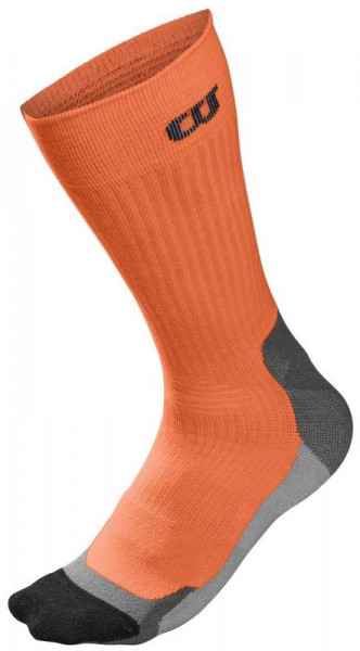  Wilson Men's Color High-End Crew Sock 1pr/pk - 1 para/shocking orange/black