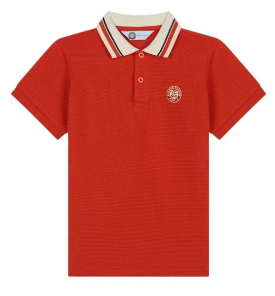 Koszulka chłopięca Roland Garros Sebastien Polo Shirt - Pomarańczowy