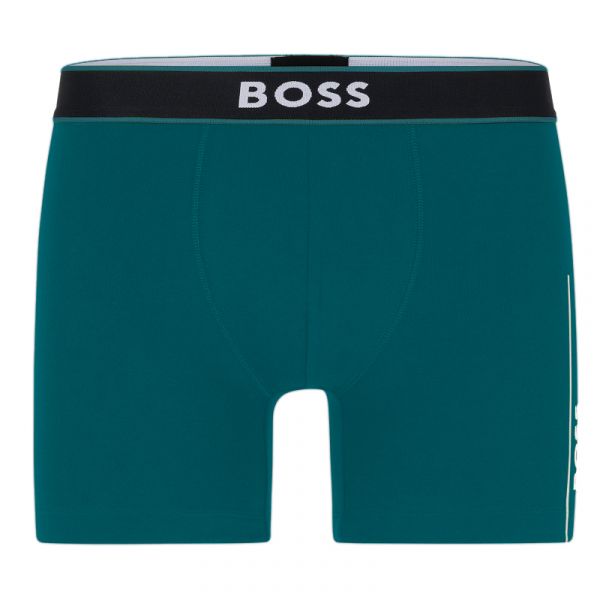 Мъжки боксерки BOSS BoxerBr 24 Logo - turquoise/aqua