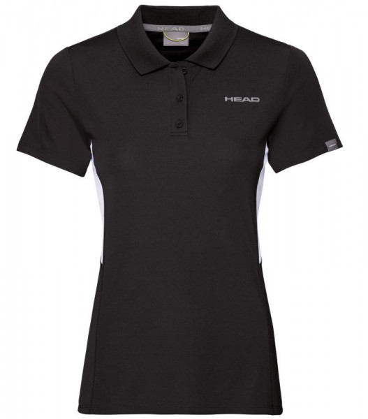 Női póló Head Club Tech Polo Shirt W - black