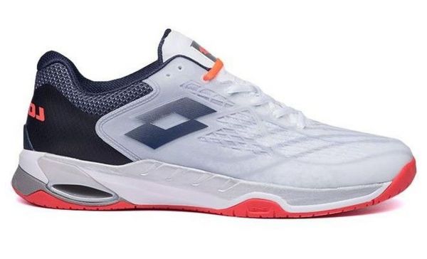Chaussures de tennis pour hommes Lotto Mirage 100 Speed - all white/navy blue
