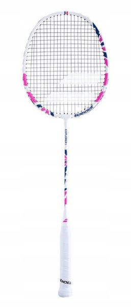 Badmintonová raketa Babolat Explorer I - white/pink