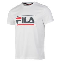Herren Tennis-T-Shirt Fila T-Shirt Emilio - white