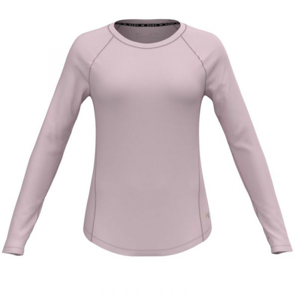 Maglietta da tennis da donna (a maniche lunghe) Under Armour Womens UA RUSH™ Long Sleeve - retro pink/iridescent