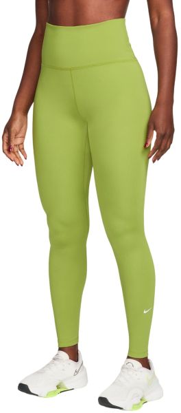 Women's leggings Nike Dri-Fit One High-Rise Leggings - pear/white