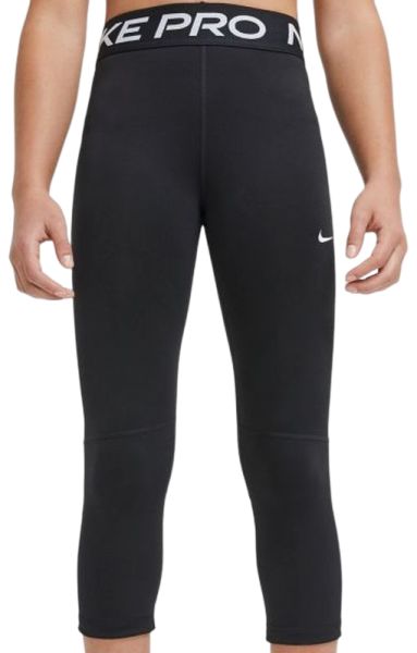 Spodnie dziewczęce Nike Pro Capri G - black/white
