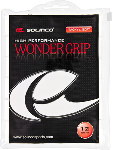 Tenisa overgripu Solinco Wonder Grip 12P - white