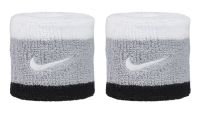 Riešo apvijos Nike Swoosh Wristbands - light smoke gray/black/white