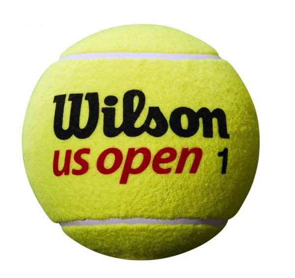 Minge tenis pentru autografe Mini Gigant Wilson US Open Jumbo Ball - yellow + marker