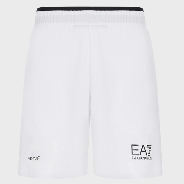 Męskie spodenki tenisowe EA7 Man Woven Shorts - white
