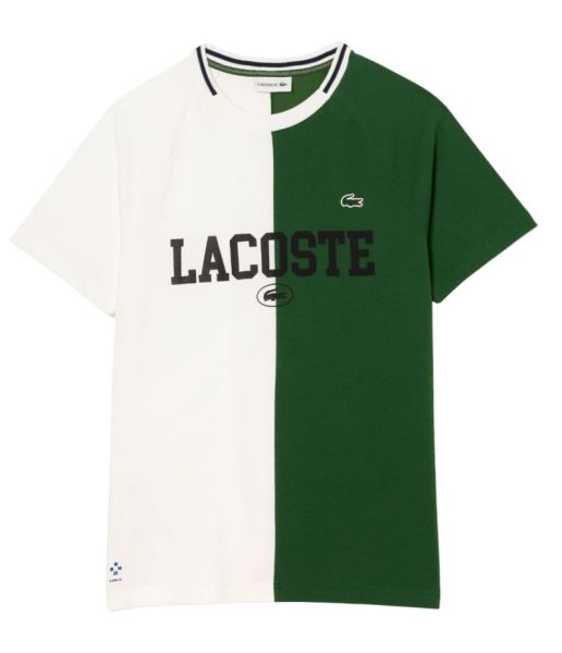 Férfi póló Lacoste Sport x Daniil Medvedev Ultra-Dry Tennis T-Shirt - white/green