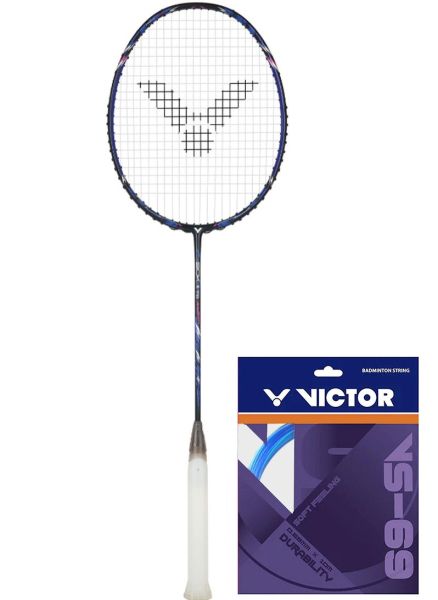 Badminton racket Victor Auraspeed 90K II TD B + string