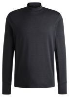 Męski T-Shirt tenisowy BOSS Slim-fit Long-Sleeved Tock Active - Czarny