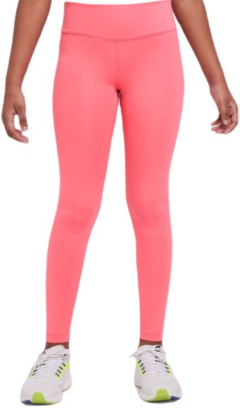 Панталон за момичета Nike Dri-Fit One Legging - sea coral/white