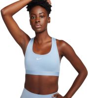 Büstenhalter Nike Swoosh Light Support Non-Padded Sports Bra - Blau, Weiß