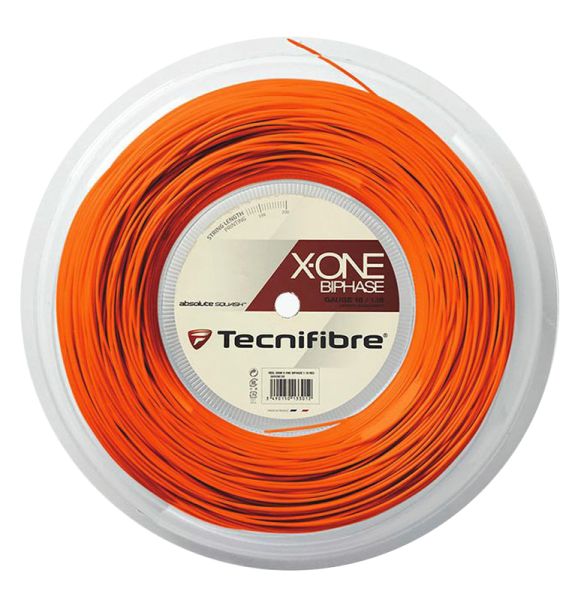 Χορδές σκουός Tecnifibre X-One Biphase (200 m) - orange