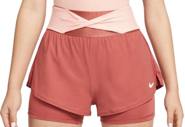 Naiste tennisešortsid Nike Court Dri-Fit Advantage Short W - canyon rust/bleached coral/white