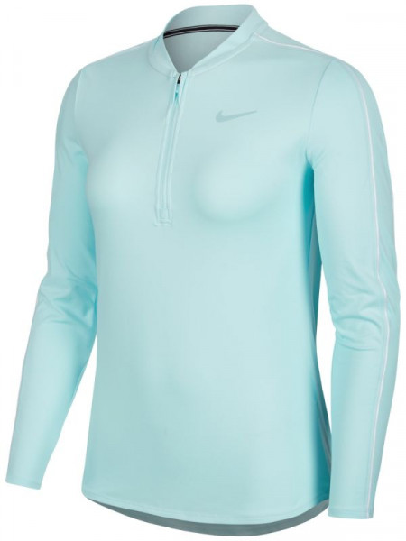 Nike Court Women Dry 1/2 Zip Top - topaz mist/white/white/topaz mist