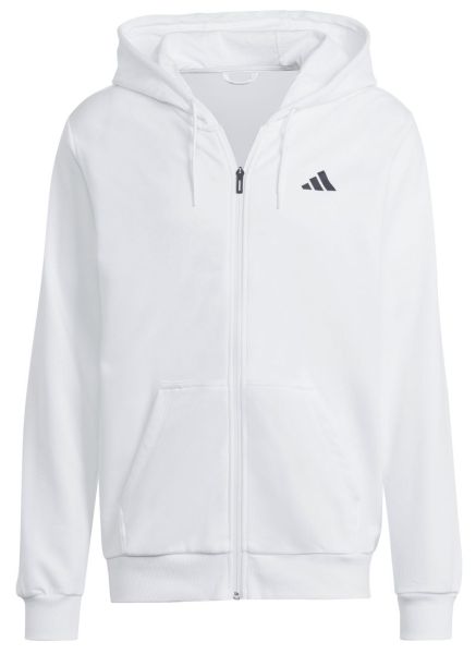 Herren Tennissweatshirt Adidas Club Hoodie - white blanc