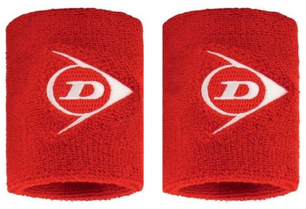 Muñequera de tenis Dunlop Tac Wristbands Short 2P - red