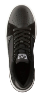 EA7 Unisex Leather Sneaker - black/white EA7 Unisex Leather Sneaker - black/white
