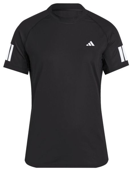 Damski t-shirt Adidas Club Tennis Climacool 3 Stripes - Czarny