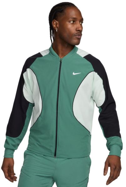 Men's Jumper Nike Court Dri-Fit Advantage Jacket - bicoastal/black/barely green/white