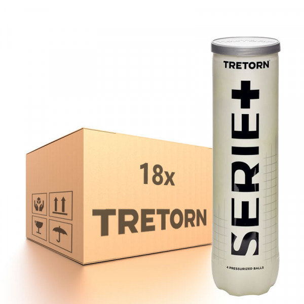Karton tenisových míčů Tretorn Serie+ - 18 x 4B