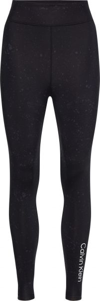 Leginsy Calvin Klein Tight Full Length - black splatter print