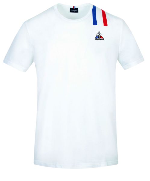 Herren Tennis-T-Shirt Le Coq Sportif TRI Tee SS No.1 M - new optical white