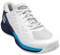 Vīriešiem tenisa apavi Wilson Rush Pro Ace M - white/peacoat/vivid blue