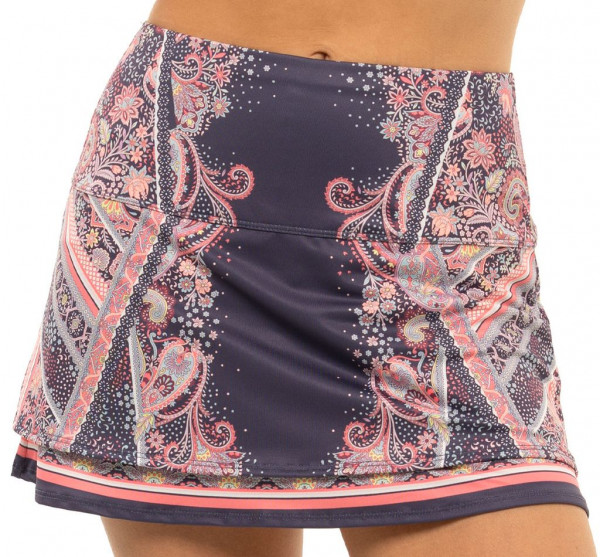 Gonna da tennis da donna Lucky in Love Patch Me If You Can Long Paisley Skirt - marine blue