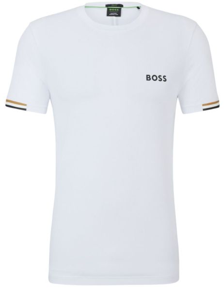 Meeste T-särk BOSS x Matteo Berrettini Waffle-Fabric - Valge