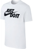 Teniso marškinėliai vyrams Nike NSW Tee Just Do It Swoosh M - whiter/black