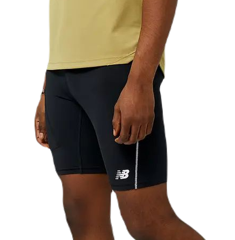 Men's shorts New Balance Accelerate 8 Inch 1/2 Tight - black, Tennis Zone