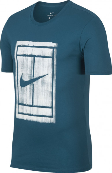  Koszulka Tenisowa Nike Court Tee - green abyss/white