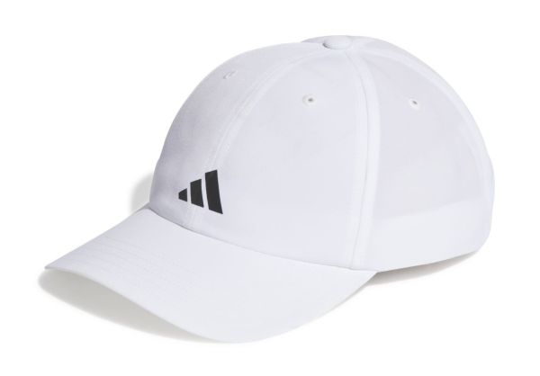 Čiapka Adidas Running Essentials Aeroready Six-Panel Baseball Cap - white/matte silver