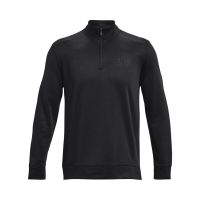 Sudadera de tenis para hombre Under Armour Men's Armour Fleece 1/4 Zip - Negro